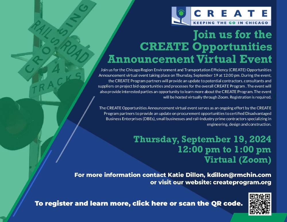 CREATE Program’s Opportunities Announcement Event: September 19, 2024. SESSION RECORDING AVAILABLE